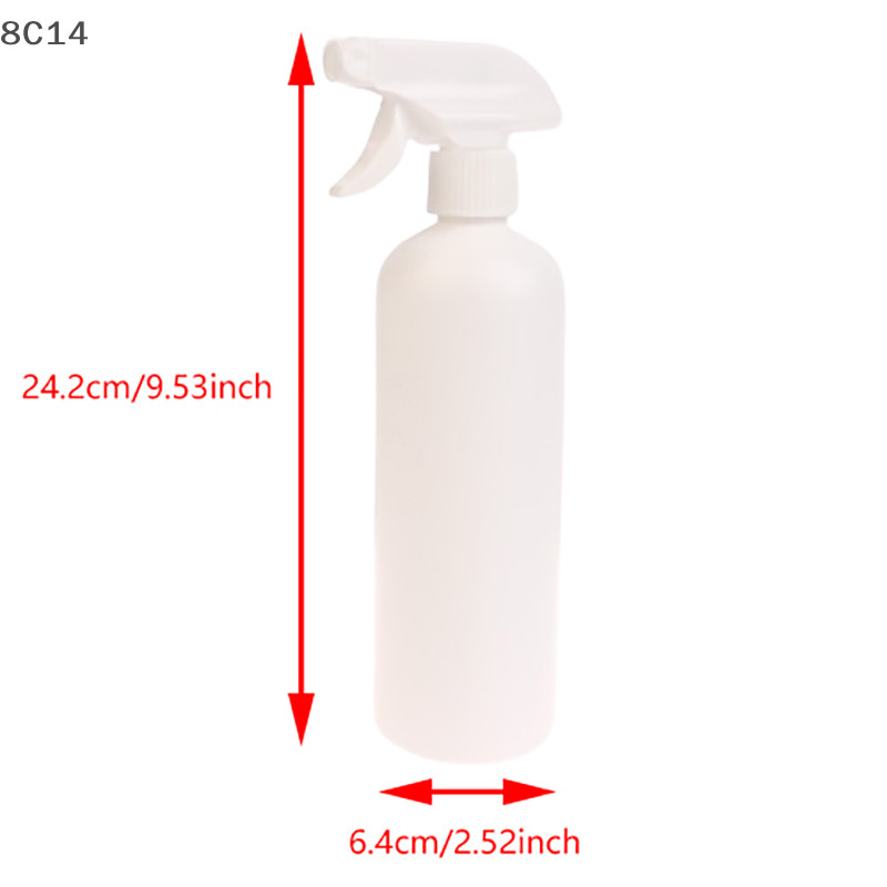 GVERLCRTN Chai làm tóc 500ml Chai rỗng Máy phân phối khử trùng Chai phun sương có thể đổ lại Salon Barber Water er (8C)