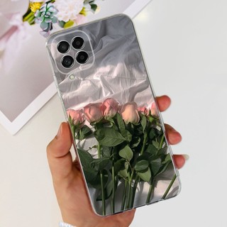 Dành Cho Samsung Galaxy M53 M33 5G Ốp Lưng Mới Phong Cách Hoa Trong Suốt Silicon Mềm Ốp lưng Cho Samsung M53 5G SM-M536B Vỏ