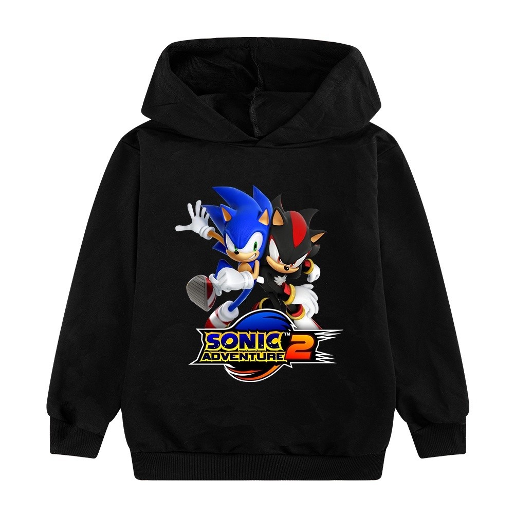 Sonic The HEDGEHOG trò chơi trẻ em áo hoodie hoạt hình chàng trai thời trang áo hoodie in hình đẹp trai