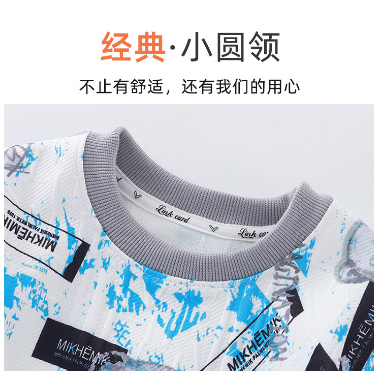 Áo nỉ nam mùa xuân thu phong cách phương Tây Phong cách mới cho trẻ em Áo ngoài dài tay 0YSM