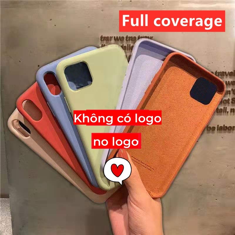 (không có logo) Tương thích cho iphone 17 / 16 / 15 / 14 / 13 / 12 / 11 / Pro Max XS Max XR 7 8 plus mini Air Vỏ điện thoại silicon lỏng bảo hiểm toàn diện
