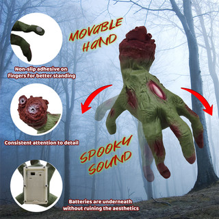 Halloween Prank Đồ Chơi Kinh Dị Di Chuyển Zombie Gãy Tay Đồ Chơi Nhà Tiệc Halloween Kinh Dị Vật Dụng Trang Trí Lễ Hội Thanh Cửa Hàng Đạo Cụ Trang Trí