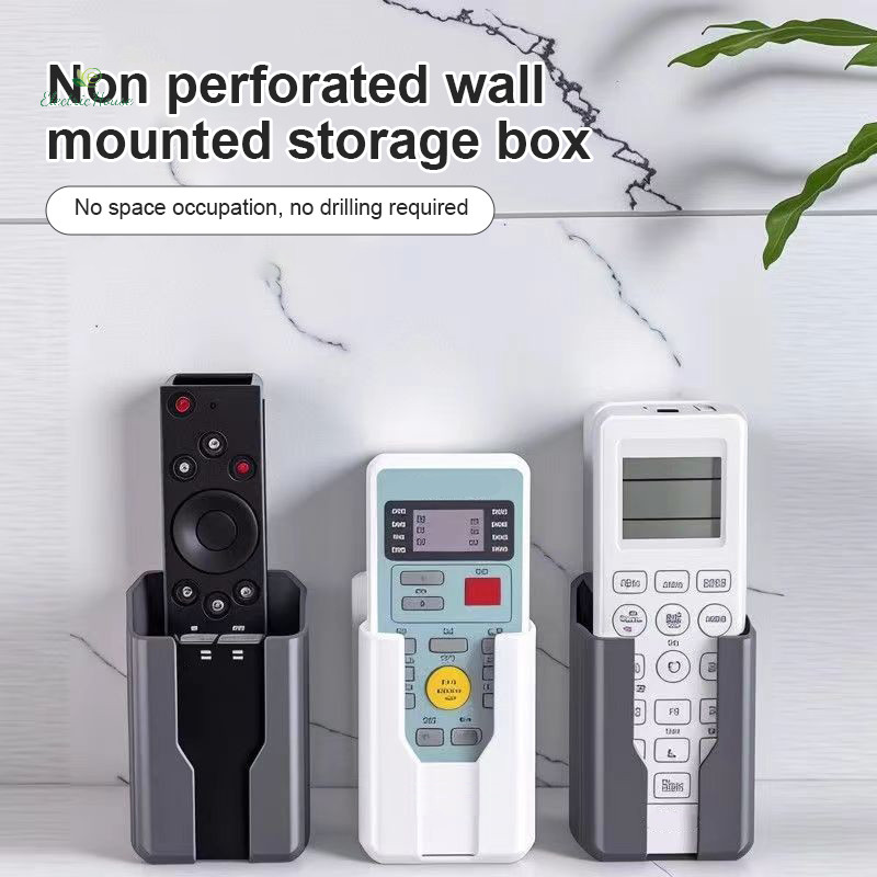 [Nhà điện] Giá đỡ điều khiển từ xa treo tường Hộp lưu trữ điều hòa không khí Giá đỡ tường không đục lỗ mới