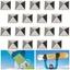 CHEESELY 10 cái tấm lót đế trượt tuyết hợp kim kẽm, chống trượt, tiện lợi cho trượt tuyết và trượt ván