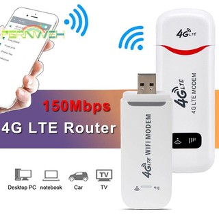 [Fernweh] Modem USB 4G LTE Dongle Bộ chuyển đổi mạng không dây WiFi mở khóa 150Mbps Laptop [MỚI]