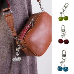 Mya Thanh Lịch Anh Đào Túi Charm Móc Khóa Anh Đào Mặt Dây Chuyền Móc Khóa Quyến Rũ Đa Năng Thời Trang Miếng Cho Phụ Kiện Cá Nhân