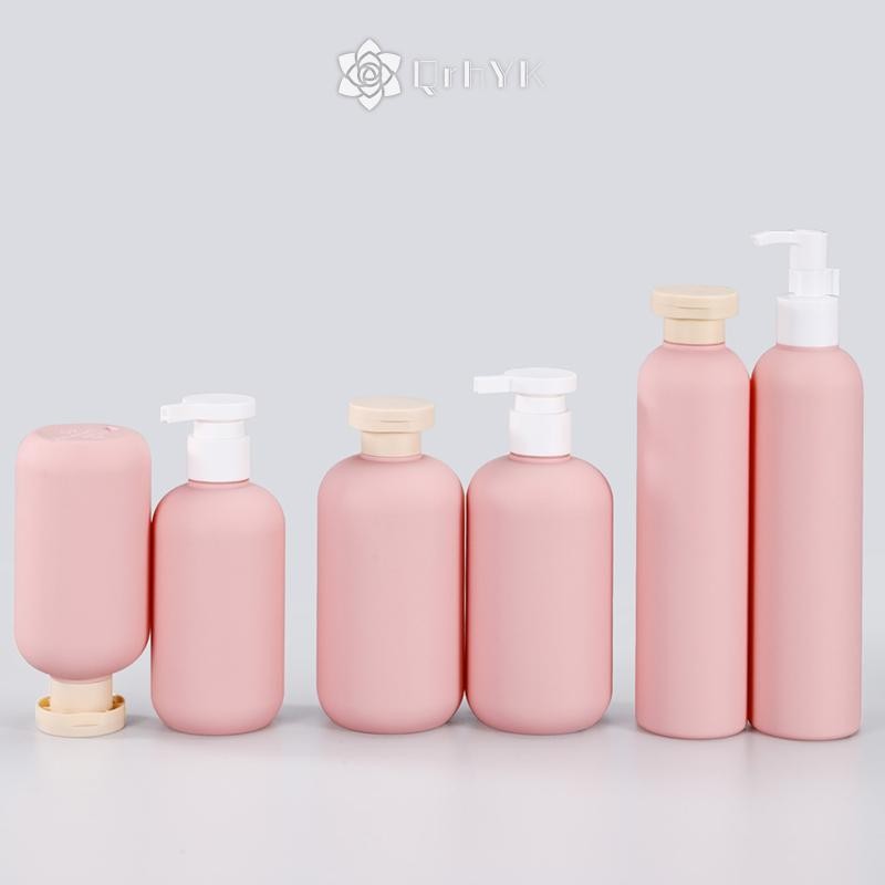 Qrhyk Bơm Trong Suốt Nhựa Lotion Dầu Gội Chai Mỹ Phẩm Chất Lượng Cao PP Chai Bơm Chai Có Thể Đổ Lại Phòng Tắm Hộp Bảo Quản Mới