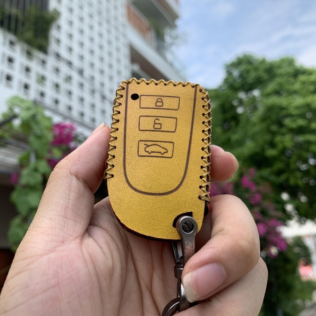 Bao da chìa khóa ô tô TOYOTA VIOS bản G 2019 - 2024 kèm móc khoá.
