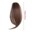 CPINCP 2 Cái / bộ Nổ Giả, Phần Mở Rộng Tóc Tự Nhiên Siêu Nhẹ, Kẹp Viền Bên Vô Hình Thời Trang Cho Nữ