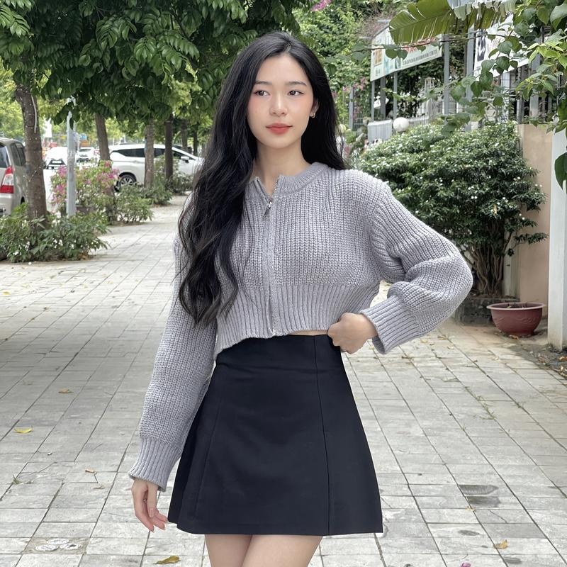 Chân Váy Chữ A Cạp Lưng Cao Chất Kaki Mềm Cao Cấp Co Giãn TA-88 Nữ Women