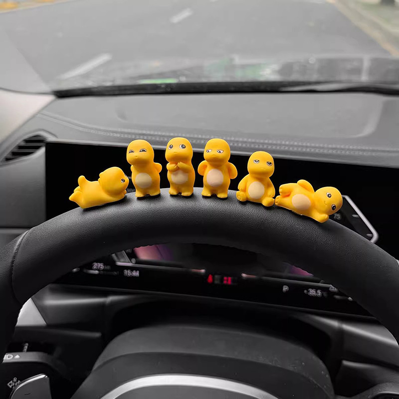 6 Cái / bộ Sáng Tạo Rồng Nhỏ Xe Trung Tâm Điều Khiển Màn Hình Điều Hướng Nằm Mini Rồng Động Vật Trang Trí Máy Tính Màn Hình Đồ Chơi Mô Hình