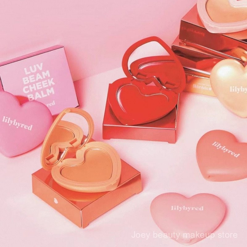 Lilybyred Monochrome Powder Blusher Cream Lilybyred Monochrome Blush Cream Love Cute Natural Vitality Girl Pink Tender Sinh viên dễ thương EAZZ màu hồng