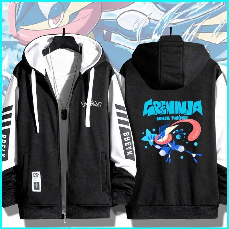 Áo khoác hoodie GN Pocket Monster Pokémon Greninja unisex, dài tay, cosplay