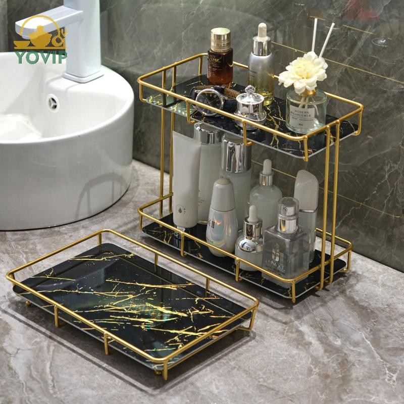 YOVIP Nhiều Lớp Phòng Tắm Tắm Kệ Không Rỉ Nhà Kệ Tắm Bảo Quản Giá Đỡ Tổ Chức Móc Treo Để Bàn Giá Để Đồ VN