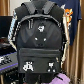 Balo Dê Gà 3 Thầy Giáo KCloset Cặp Đựng Sách Vở Laptop Chất Dù Size 40 Thời Trang Nam Nữ NA936
