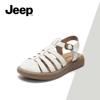 JEEP Nữ Mùa Hè Mới Phát Hành Xăng đan La Mã, Đế Mềm Thoáng Khí Chống Dây, Dép Ngoài Trời Dệt Đa Năng