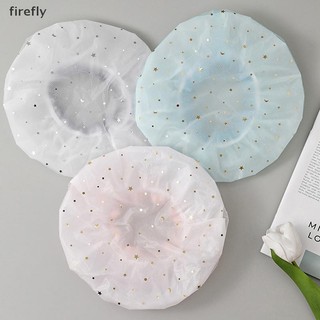 [Firefly] Nhà Bếp Hai Lớp Nữ Dầu Nhẹ Chống Khói Tắm Chống Thấm Nước Người Lớn Phụ Nữ Tắm Dầu Gội Dễ Thương Lấp Lánh [VN]