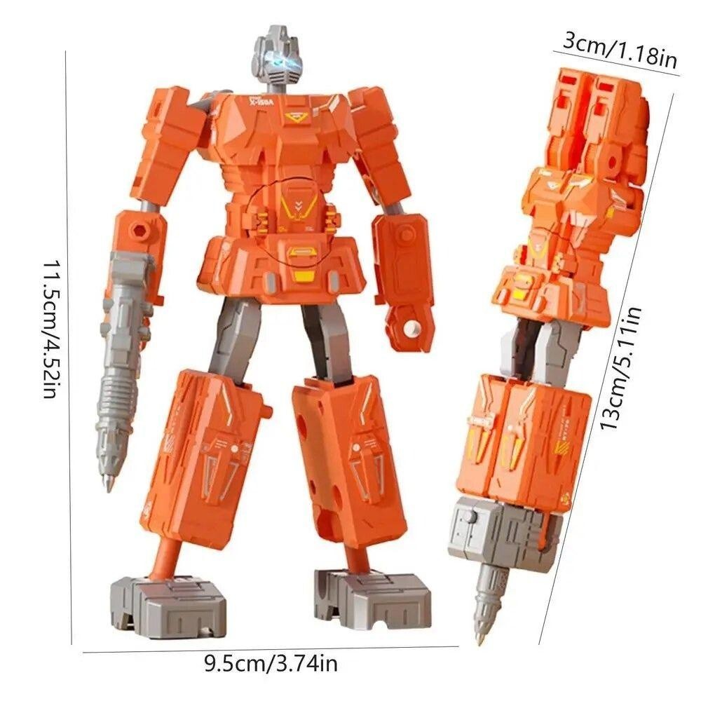【24H】 Bút Bi Robot Thời Trang Cho Trẻ Em – Đồ Chơi Biến Hình Ngộ Nghĩnh, Chống Mài Mòn, Viết Mực Mượt Mà