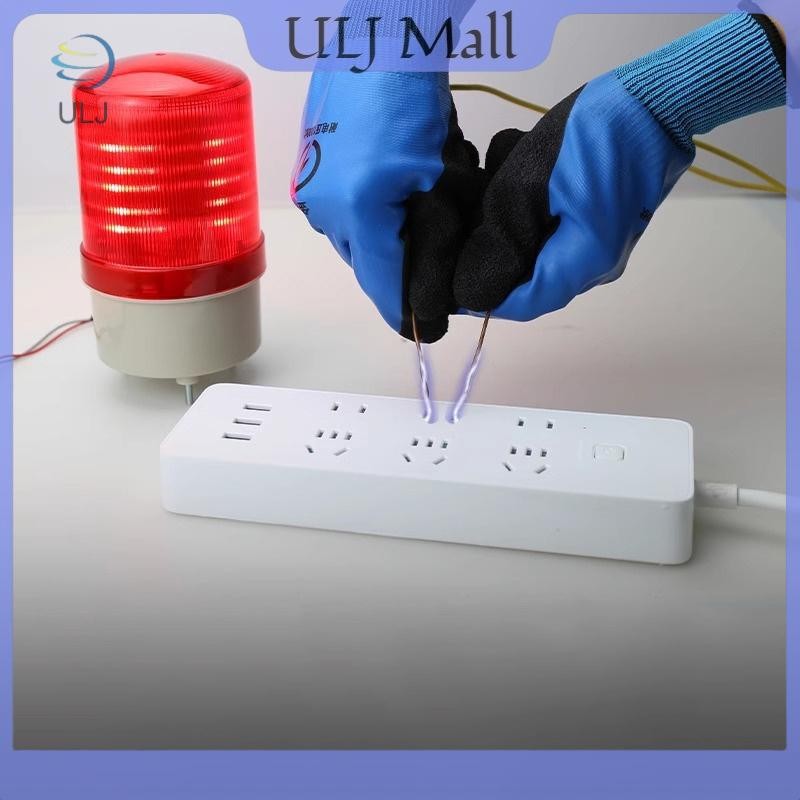 ULJ 1 Cặp Găng tay đàn hồi cao 1000V Bảo vệ an toàn Găng tay cách điện Blue Electrician.