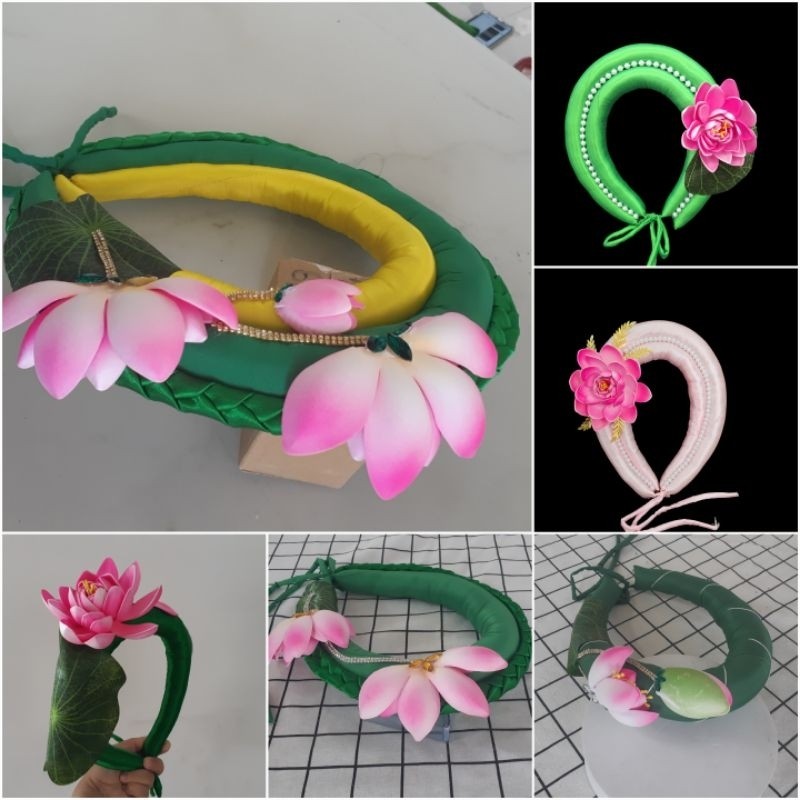 Vấn sen đội đầu, vấn dùng làm phụ kiện đội đầu biểu diễn văn nghệ, Đạo cụ phụ kiện