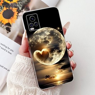 Vỏ Cho Vivo V20 V 20 2021 Ốp Lưng V2040 V2025 V2024 Vỏ Hoa Đẹp Đá Cẩm Thạch Mềm Silicon Vỏ Bảo Vệ