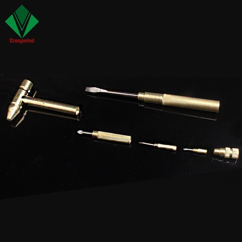 【COD】Búa Đồng Đa Năng Mini 6 Trong 1 Kèm Tua Vít Đầu Thay Thế Dụng Cụ Sửa Chữa Cầm Tay Nhỏ Gọn
