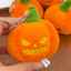 1-4 Chiếc Móc Khóa Bí Ngô Sang Trọng Mềm Cao Cấp - Túi Halloween Trang Trí Quyến Rũ, Đồ Chơi Kẹp Ma Màu Vàng Sáng Cho Đồ Thủ Công DIY & Tặng Quà
