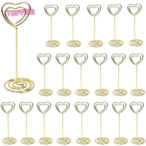 YOFFOR 1 Chiếc Nơi Thẻ Để Bàn Trang Trí Lãng Mạn Thời Trang Thẻ Hình Ảnh Hiển Thị Đứng Đồ Cưới Kẹp Tiệc Đứng