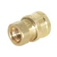 PWSEND 1 Bộ Khớp nối ống, Khớp nối ống đồng M14x1.5mm, Vòi phun bọt bền Chèn 1 / 4 M14 Đầu nối nhanh cho máy giặt áp suất cao