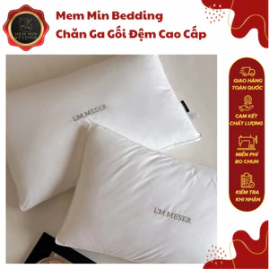 Ruột Gối Sợi Bông Micro Mềm Mát Thoải Mái Bồng Bềnh Thiết Kế 2 Viền Hiện Đại - MemMinbedding Luxury