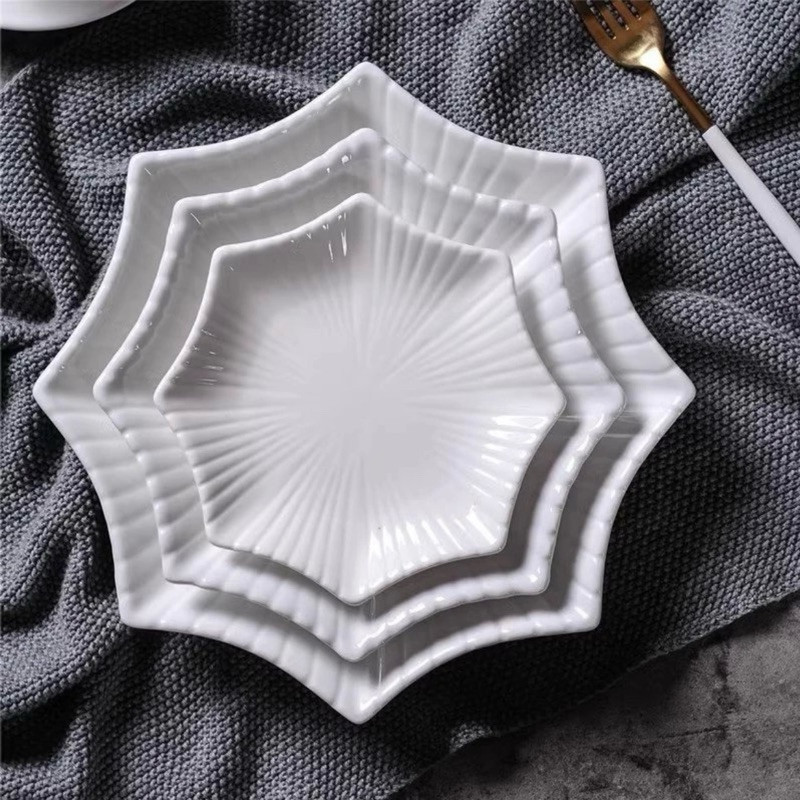 Đĩa nhựa phíp melamine hình ngôi sao giả sứ loại dày cao cấp ms: 1190, 1191, 1192, 1193 AMIZIN