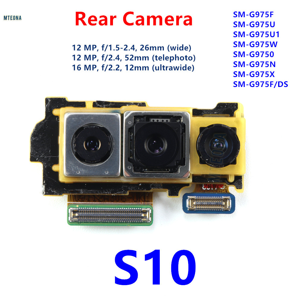 Camera Sau Cho Samsung Galaxy S10 Plus s10 + SM-G973 G975 Điện Thoại Rộng Chính Siêu Rộng Camera Module