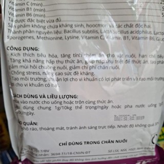 Men sống siêu tăng trọng 1kg