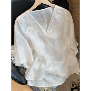 Áo Barong Hiện Đại Phong Cách Philippines, Cổ Chữ V Trắng Tay Ngắn, Phù Hợp Mùa Hè