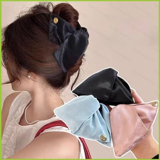 Kẹp tóc tam giác Satin phong cách thanh lịch, phù hợp cho nữ