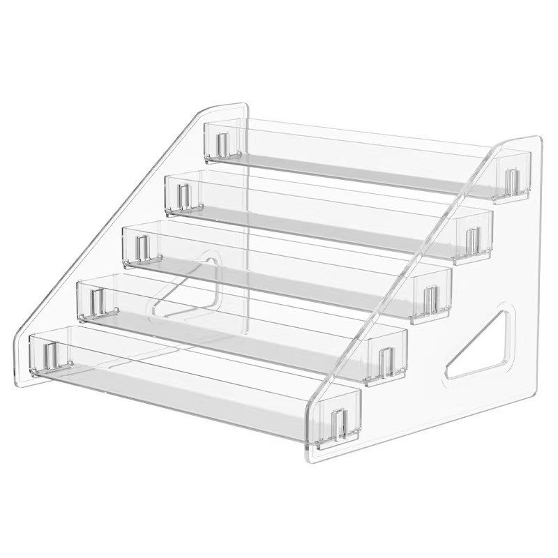 Thang lưu trữ Acrylic Giá trưng bày trong suốt Hộp bí ẩn Giá lưu trữ Giá lưu trữ Nhiều lớp Giá trưng bày mỹ phẩm Thanh Chirp