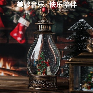 Happy Tree Họ Ba Bông Tuyết Pha Lê Đèn Gió Hộp Nhạc Cô Gái Bạn Gái Sinh Nhật Quà Tặng Giáng Sinh