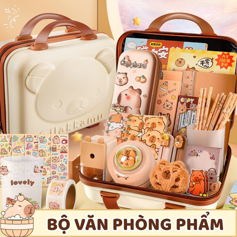 Quà Tặng Văn Phòng Phẩm Đáng Yêu Cho Học Sinh - Set Đồ Dùng Học Tập Dễ Thương, Quà Tặng Khai Giảng/Sinh Nhật Cho Bé