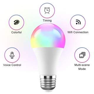 Thông RGB Màu Đổi Điều 9W độc quyền 220V Khiển Sáng Sống Độ Có 10W Không LED Gian Thể Chỉnh Tạo Đèn Minh Động Bóng quà
