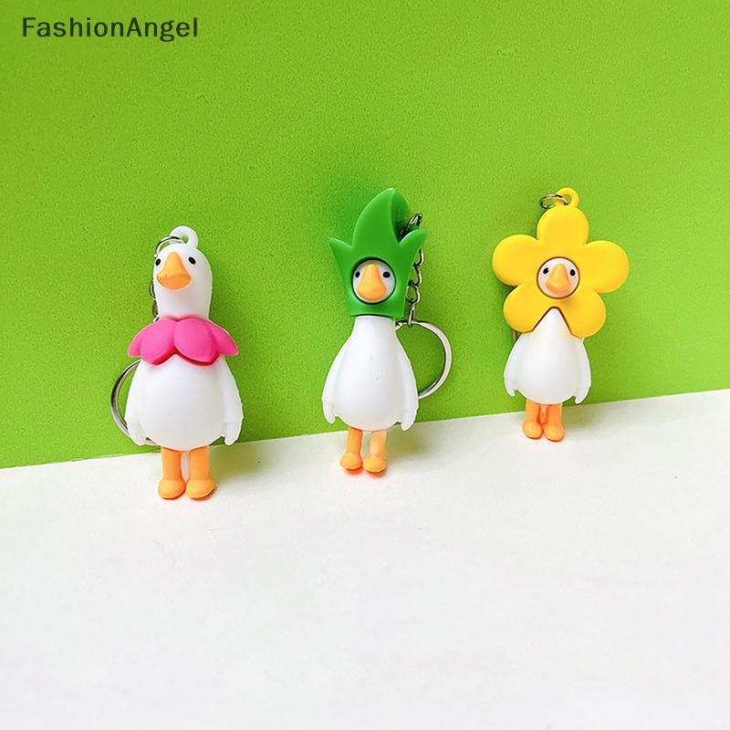 FashionAngel Hoa Dễ Thương Vịt Động Vật Móc Khóa Vòng Chìa Khóa Dành Cho Nữ Người Bạn Quà Tặng Sáng Tạo Hoạt Hình Ngộ nghĩnh Ngỗng Túi Búp Bê Chìa Khóa Xe Ô Tô Mặt Dây Chuyền VN