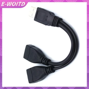 E-woitd USB 2.0 Bộ Chia Y Cáp 1 Nam Đến 2 Nữ Dây Nối Dài Bộ Chuyển Đổi Nguồn Cho PC Cáp Sạc Truyền Dữ Liệu Ô Tô HNVN