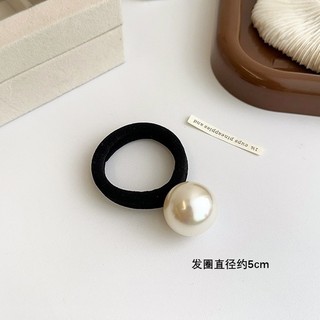 Dây buộc tóc Hàn Quốc ngọc trai, đơn giản sành điệu với khăn liền mạch