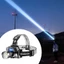 Đèn pha LED AWNGD, Đèn pin mạnh có thể phóng to gắn trên đầu, Đèn ếch chống nước công suất cao