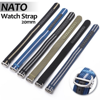 20mm Dây NATO Vải Đồng Hồ Cho OMEGA Seamaster De Ville Tank Panthere Nylon Nam Nữ