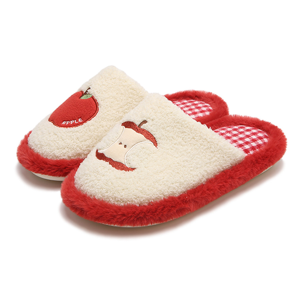 XIXITIAO Dép Cotton Hoạt Hình Dễ Thương Nữ Thu Đông Ấm Áp Phòng Ngủ Nhà