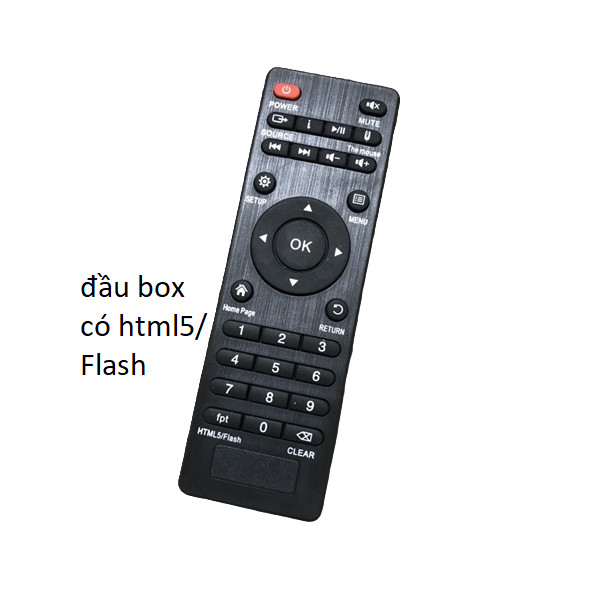 tay điều khiển remote từ xa đầu box có html5/ Flash CLEAR-kèm pin