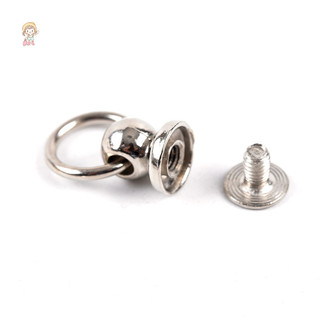Twe 10 Chiếc 8 Mm Nút Kim Loại O Nhẫn Đinh Vít Thủ Công Túi Điện Thoại Vít Móng Tay Đinh Tán VN