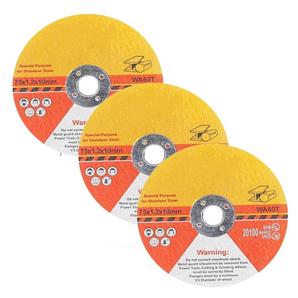 [Cosyh] 3 Đĩa cắt bánh xe mài lưỡi cưa nhựa tròn 75mm cho máy mài góc
