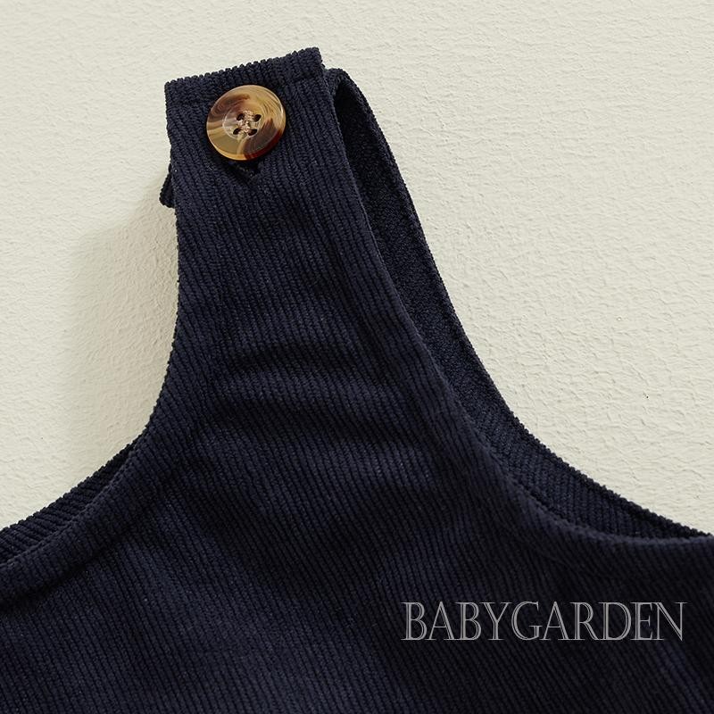 Baga-6month-4years Trẻ Em Bé Halloween Tổng Thể Jumpsuit Ma Thêu Muỗng Cổ Không Tay Áo Liền Quần