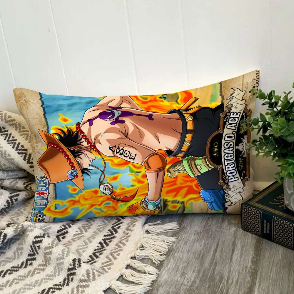 One PIECE Vỏ Gối Hình Chữ Nhật In Hình Một Mặt Đệm Polyester Trang Trí Nhà Cửa Món Quà Tốt Nhất (Không Có Lõi)
